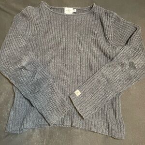 Calvin Klein Charcoal Ribbed Women's Sweater